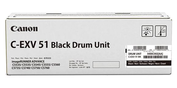 Canon - 0488C002 - 0488C003 - C-EXV51 - Original Black Imaging Drum Unit - £469-00 plus VAT - ETA 3 to 5 Day Leadtime