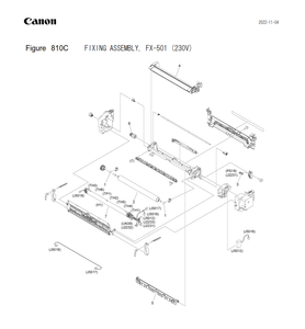 Canon - FM2-D447 - FX-501 - FX501 - Original 220v Fuser Fixing Unit - £375-00 plus VAT - ETA 3 to 5 Day Leadtime