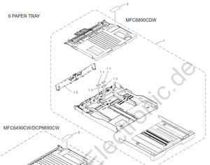 Brother - LS5204001 - Separation Pad in Cassette Tray (may need 2) - £10-99 each plus VAT - In Stock